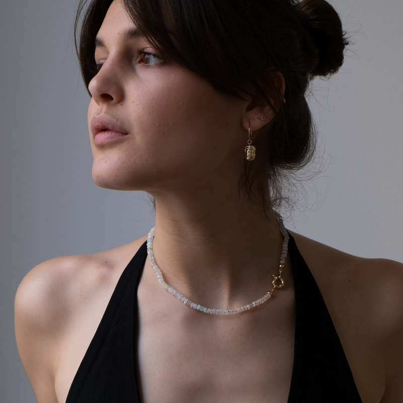 Ethiopian Opal Gemstone Necklace