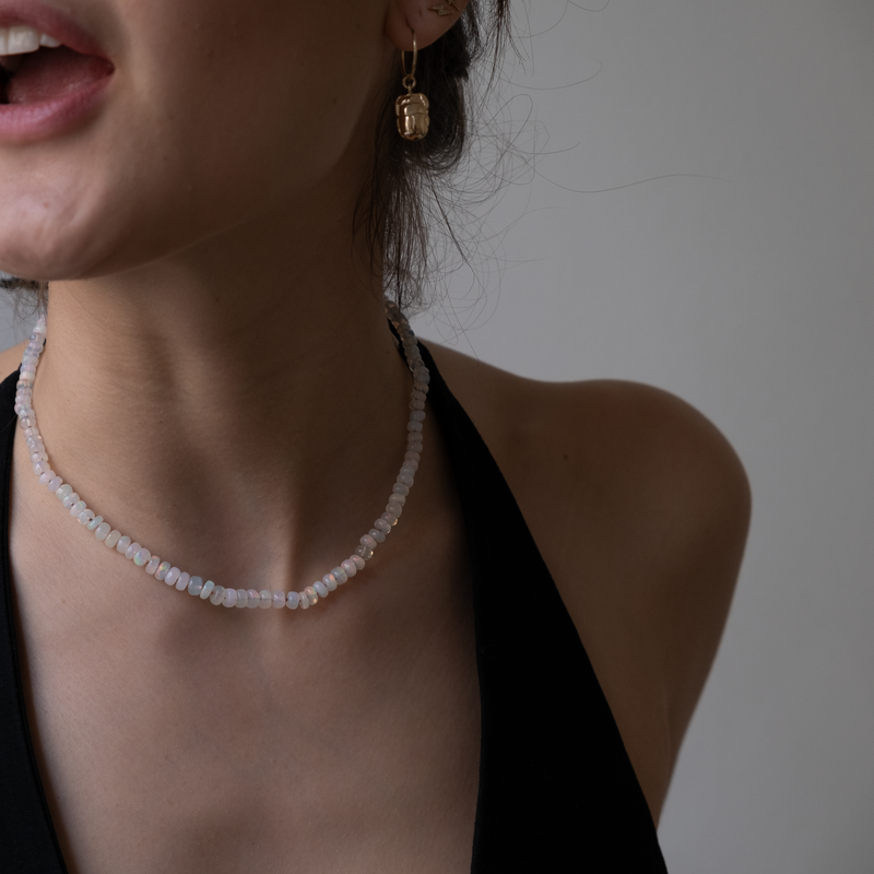 Ethiopian Opal Gemstone Necklace