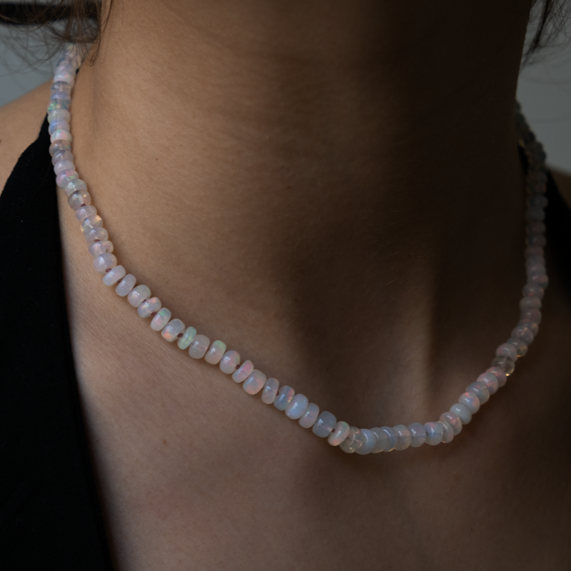 Ethiopian Opal Gemstone Necklace