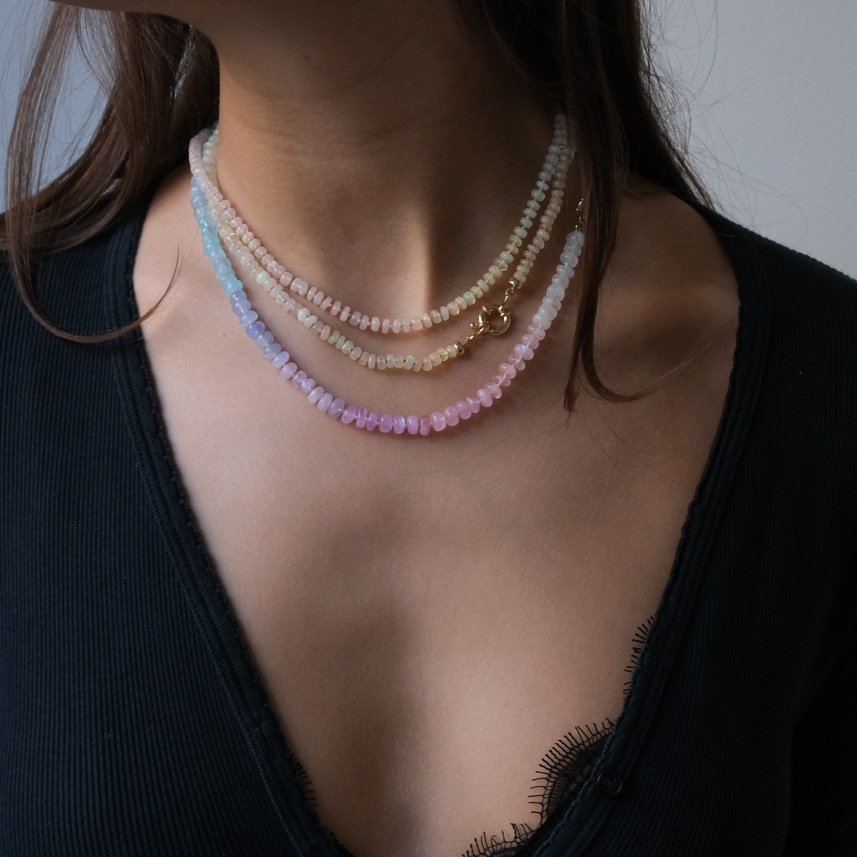 Rainbow Moonstone necklace