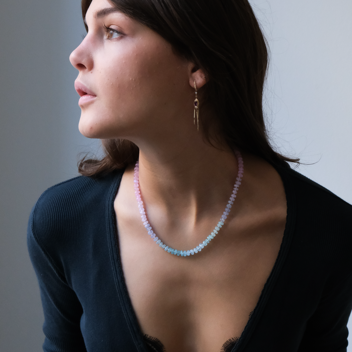 Rainbow Moonstone necklace
