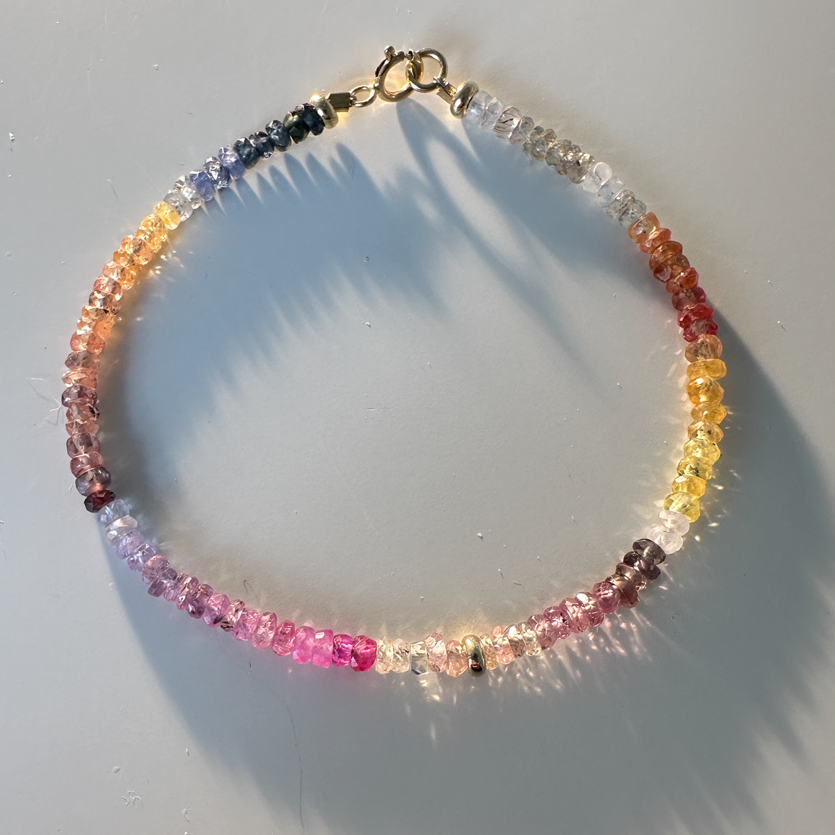 Rainbow Sapphire Bracelet