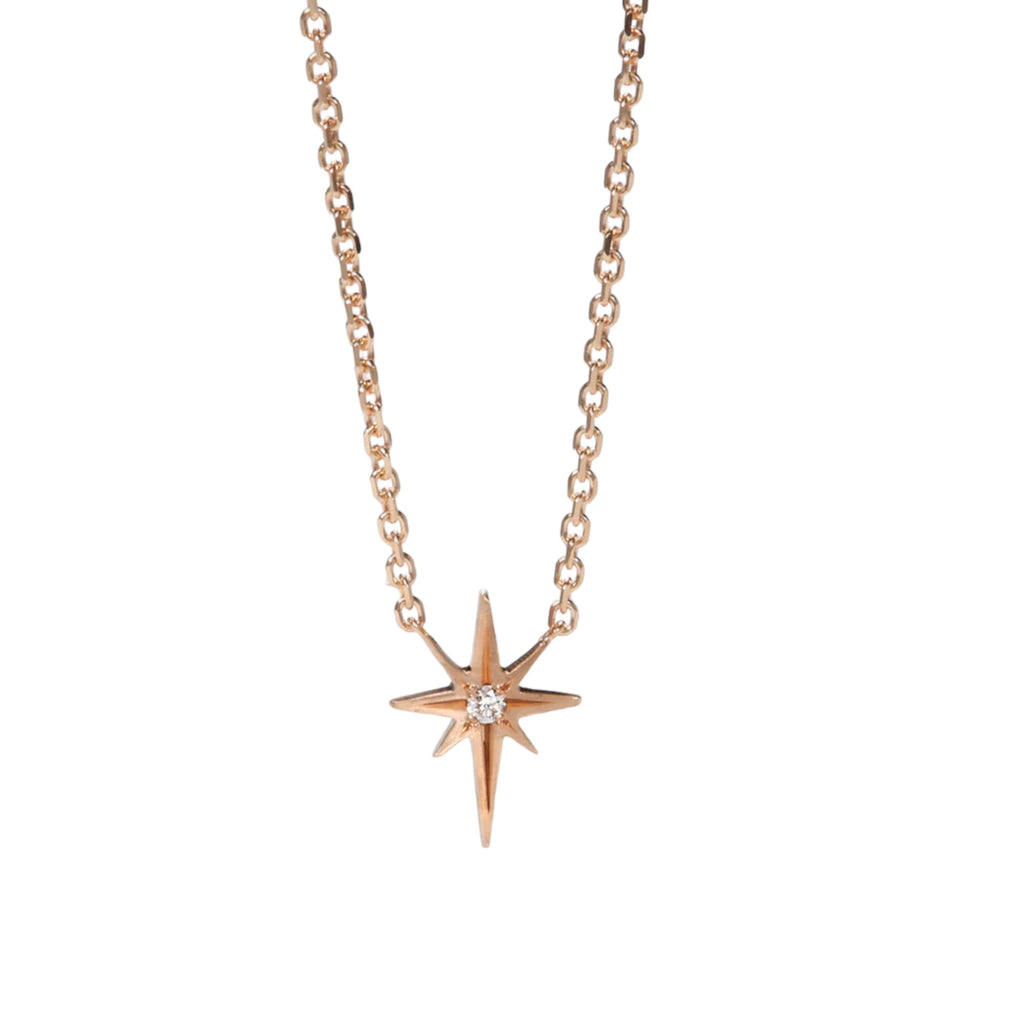 ミュージシャン Star Necklace Gold 14k Solid Gold Triple Star Necklace - Dainty Star Charm