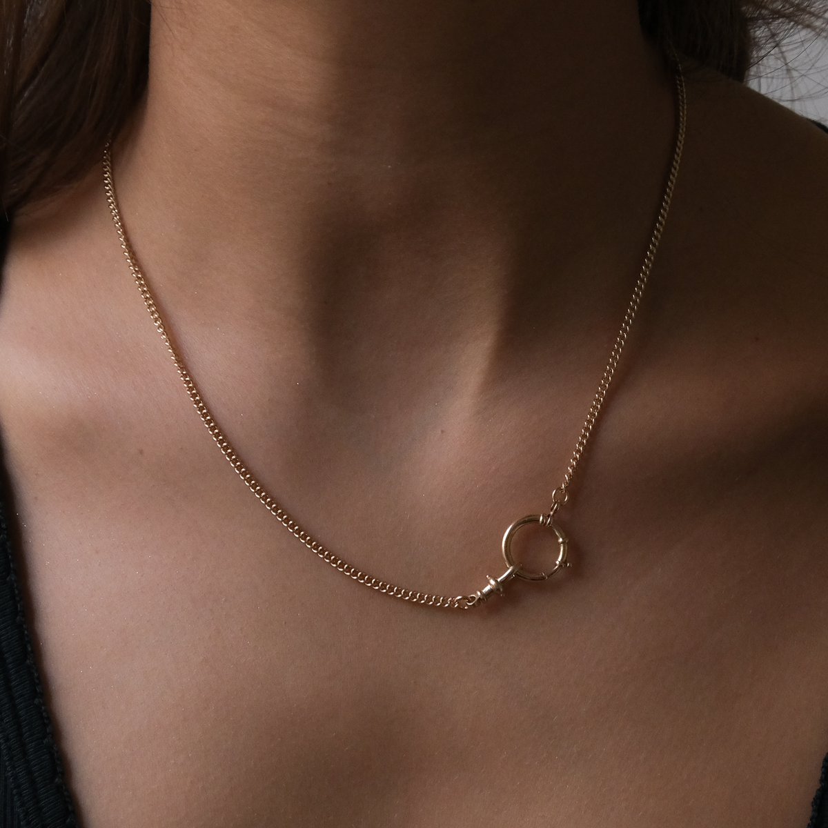14k solid gold watch chain Necklace