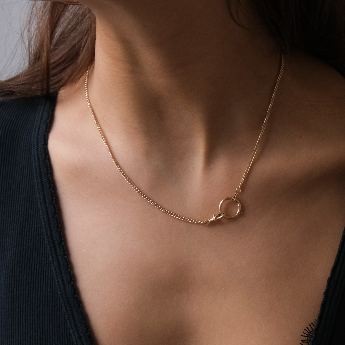 14k solid gold watch chain Necklace