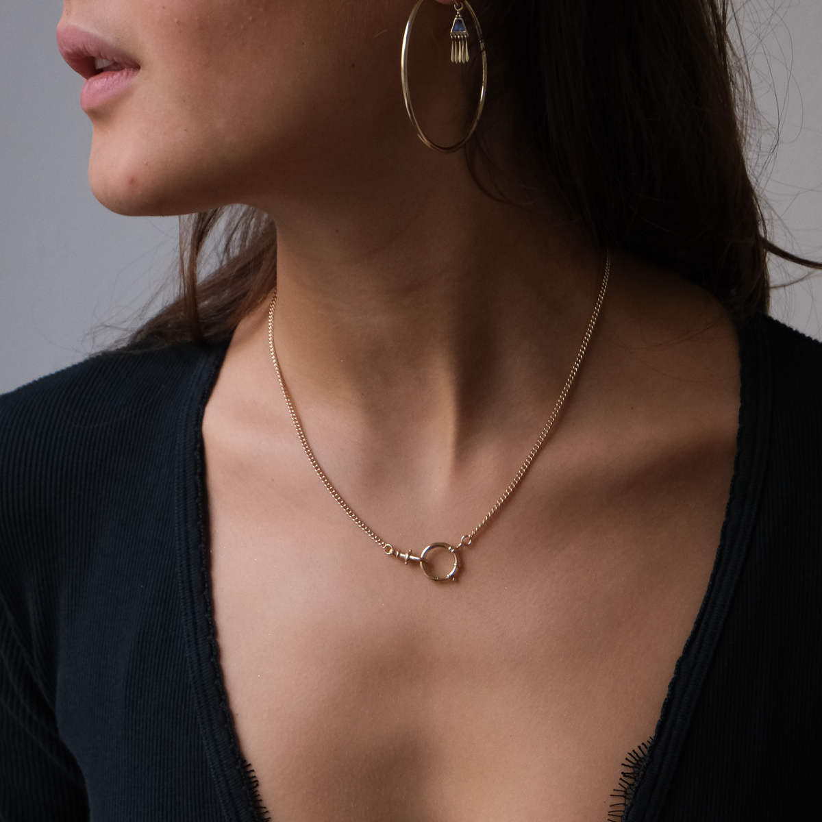 14k solid gold watch chain Necklace