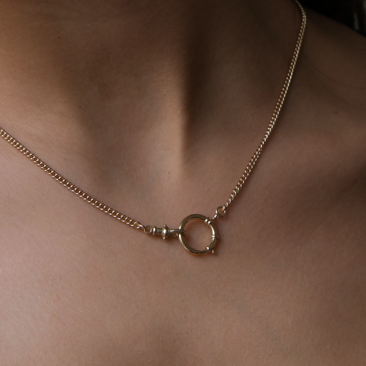 14k solid gold watch chain Necklace
