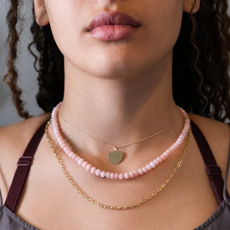 18k gold opal necklace