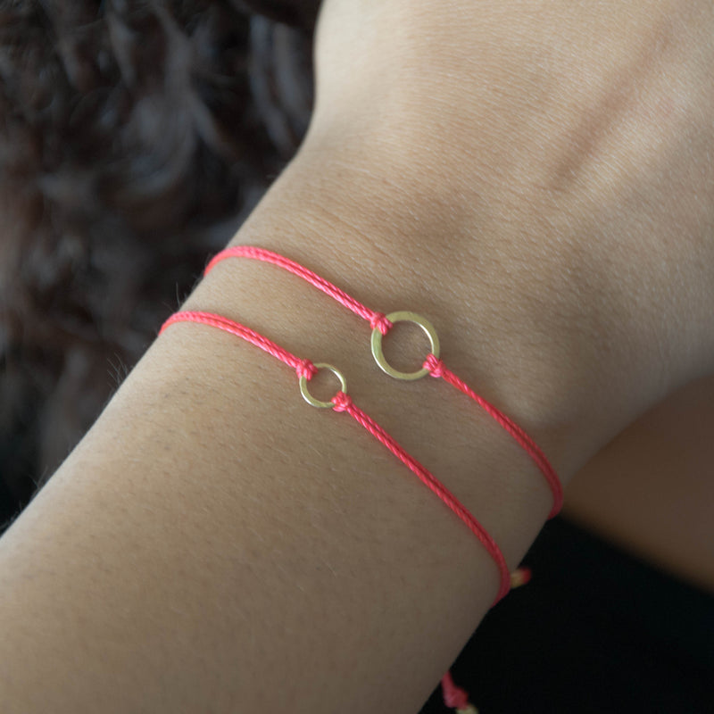 Textile bracelet with Karma Bead, rosé plating | THOMAS SABO