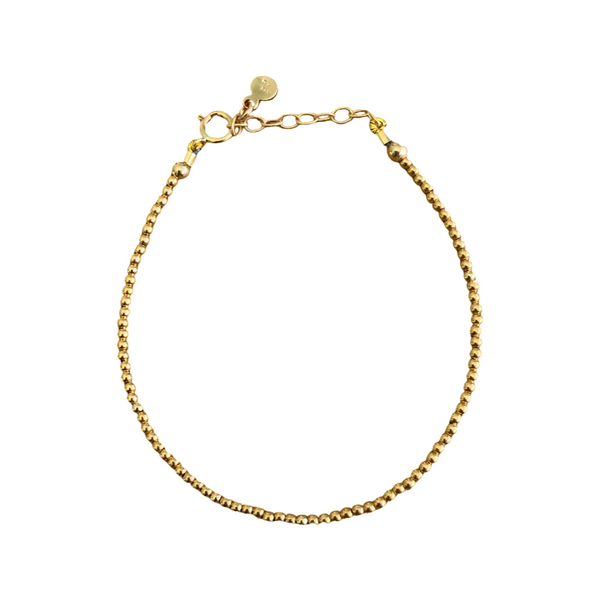 14k Gold Delicate beaded bracelet