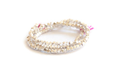 Faceted nugget wrap bracelet - Vivien Frank Designs