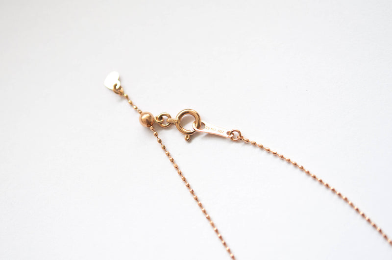 Diamond Solitaire Necklace in 18k solid gold - Vivien Frank Designs