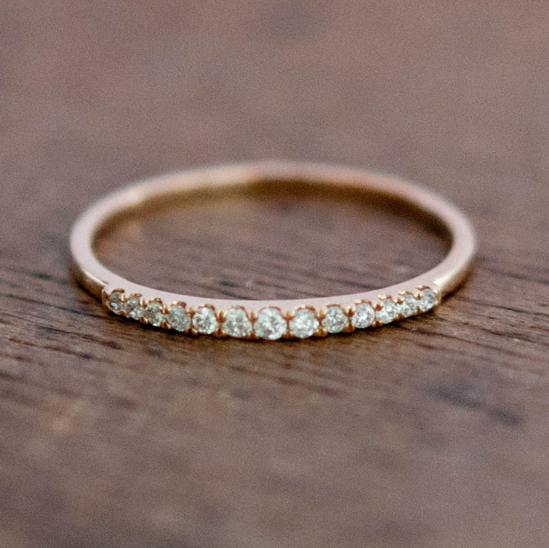 Demi Eternity Ring 18k solid gold - Vivien Frank Designs