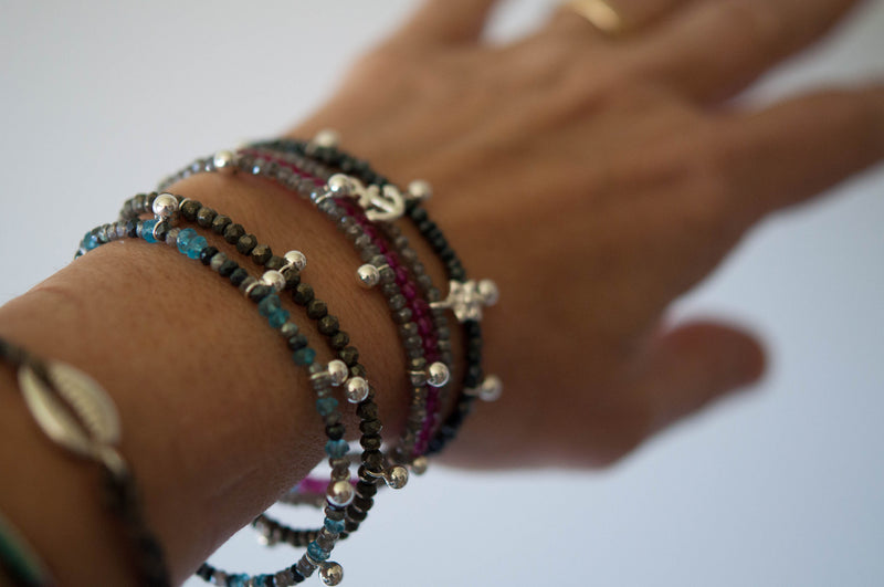 Labradorite Ball Bracelet - Vivien Frank Designs