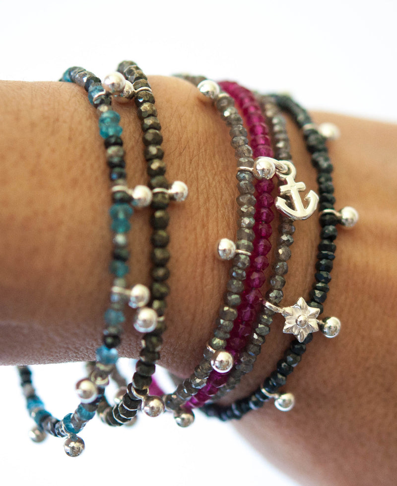 Labradorite Ball Bracelet - Vivien Frank Designs