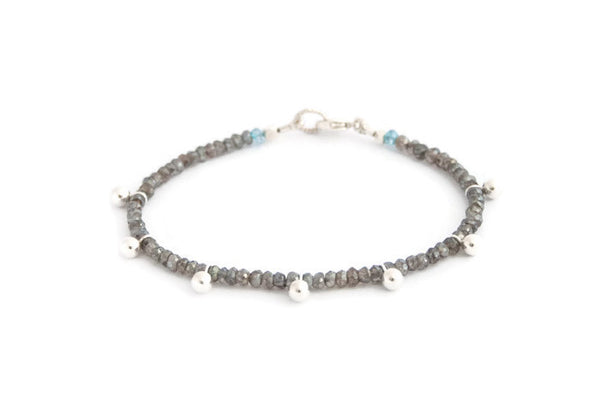 Labradorite Ball Bracelet - Vivien Frank Designs