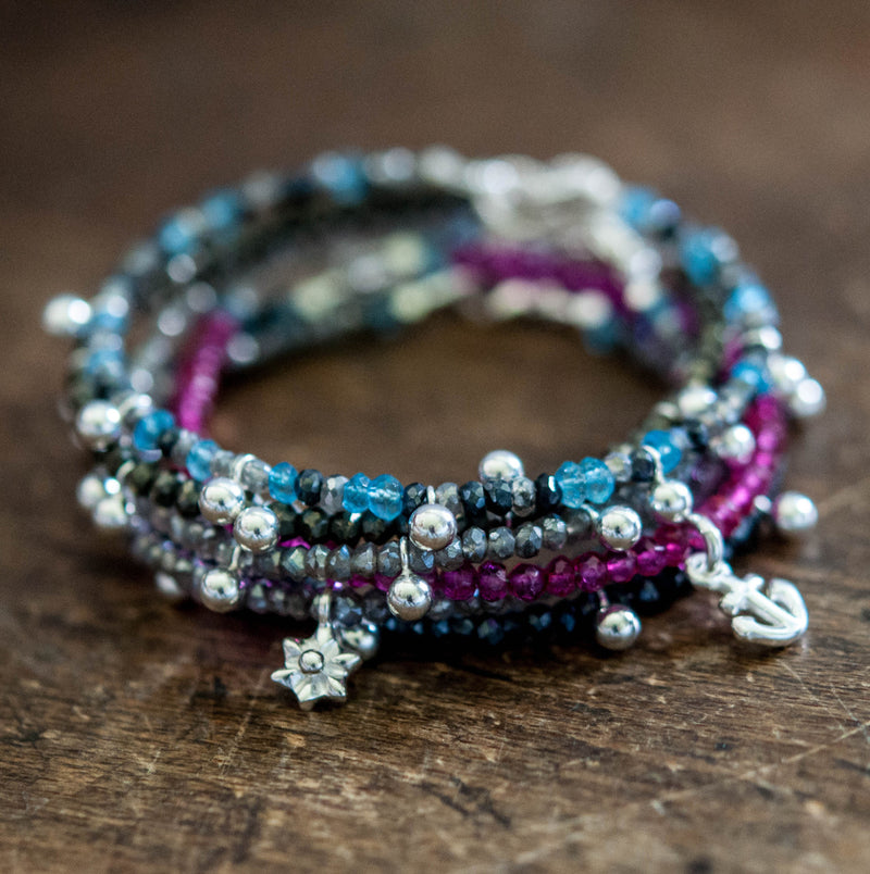 Labradorite Ball Bracelet - Vivien Frank Designs