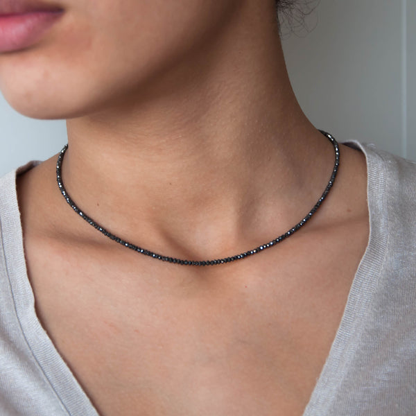 Black Diamond Necklace - Vivien Frank Designs