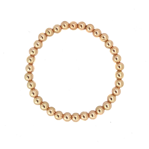 Gold Beaded Bracelet - Yellow Gold - Vivien Frank Designs