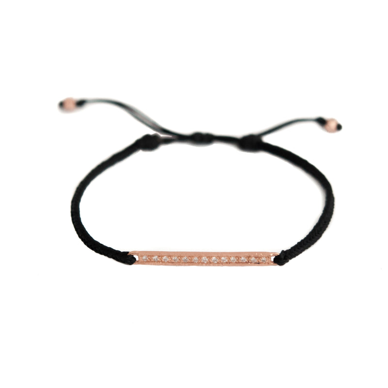 Diamond Bar Bracelet Cord - Vivien Frank Designs