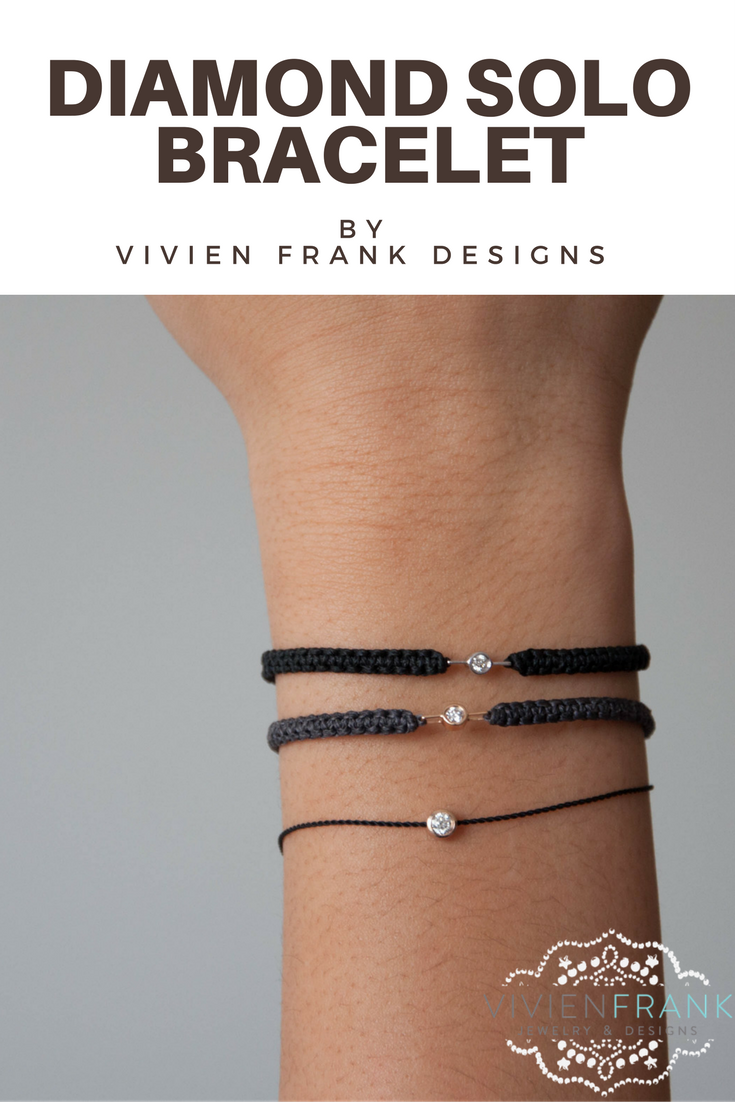 Solo Diamond Bracelet - Vivien Frank Designs