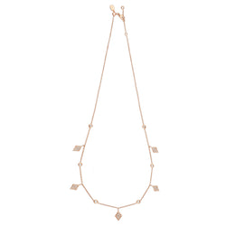 Diamond Dangle Necklace in 14k gold - Vivien Frank Designs