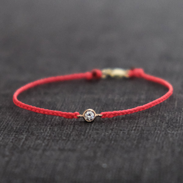 Diamond Friendship Bracelet with Clasp Braided