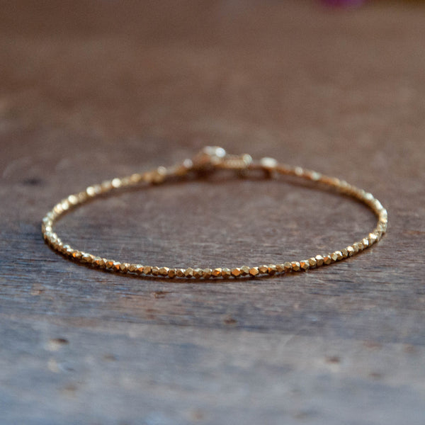 Gold Essential bead bracelet - Vivien Frank Designs