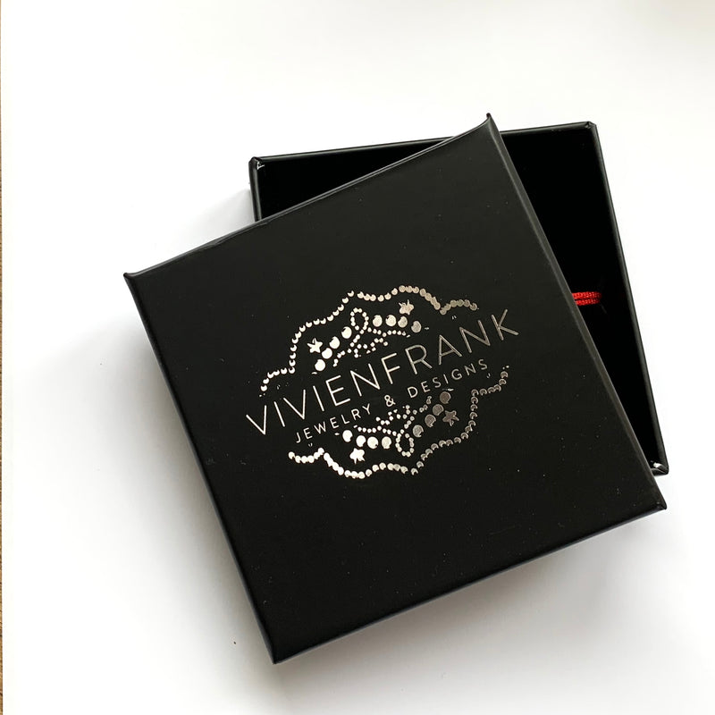 Seven 14k solid rose gold beaded Wish bracelet - Vivien Frank Designs
