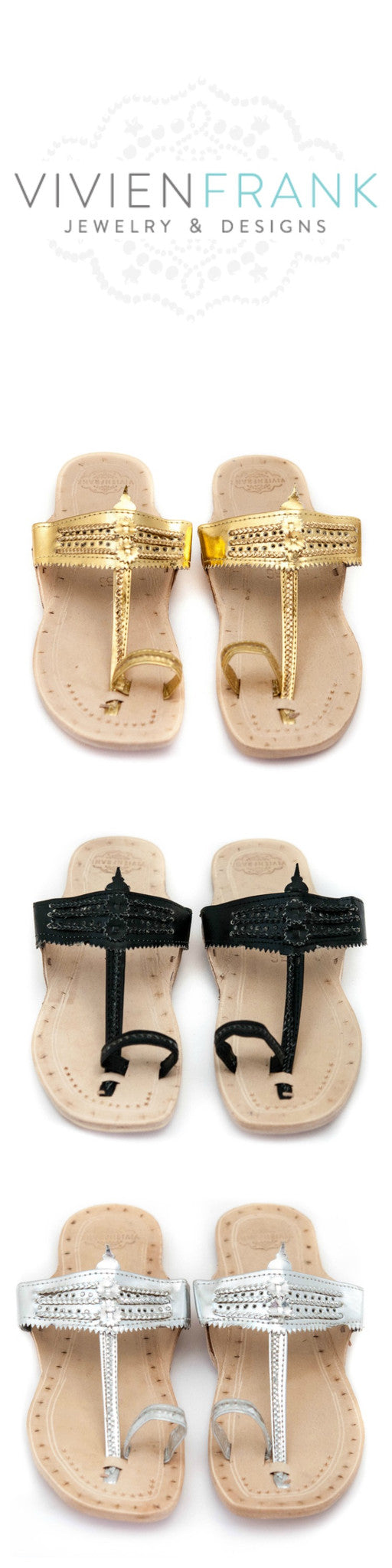 Toe ring sandals - Jesus walkers - Vivien Frank Designs