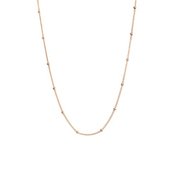 14k Gold beaded Satellite chain - Vivien Frank Designs
