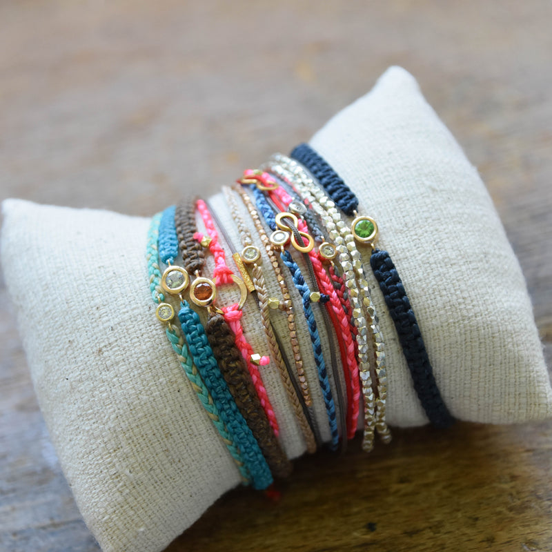Braided Karma Bracelet in 14k gold - Vivien Frank Designs