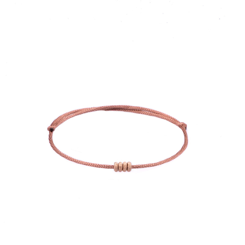 Simple Red String Bracelet with 14k gold bead – Vivien Frank Designs