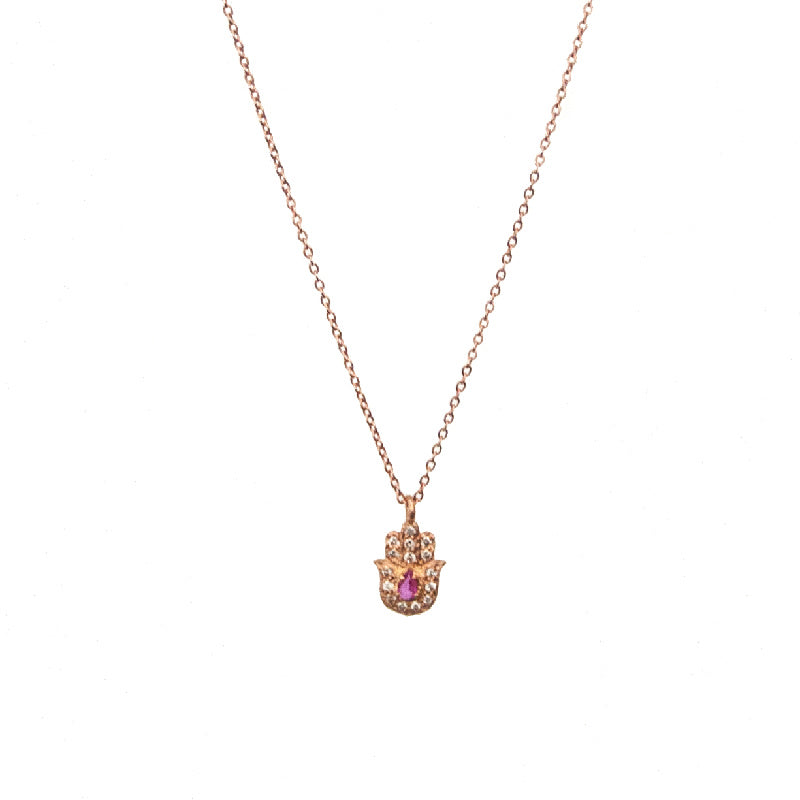 Gold Hamsa Necklace – Vivien Frank Designs