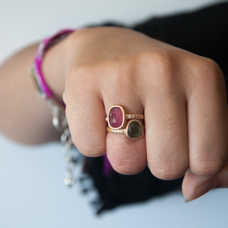 Stella Ring pink tourmaline - Vivien Frank Designs