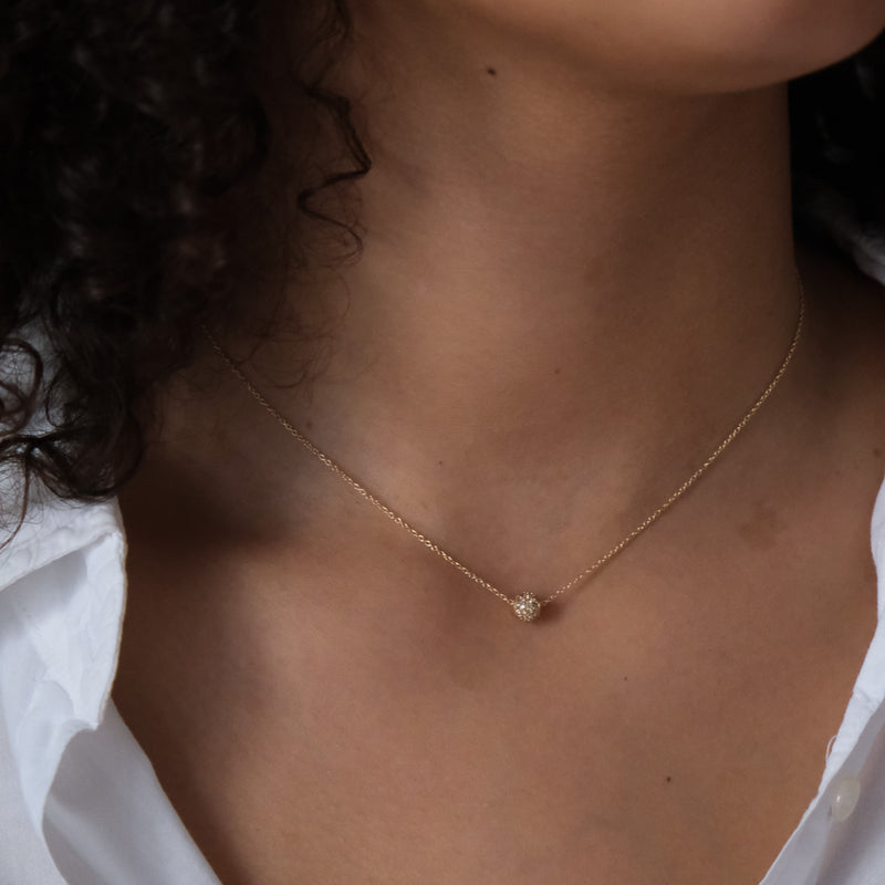 Diamond Ball Necklace – tenthousandthingsnyc