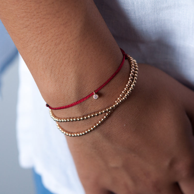 Diamond charm bracelet - Vivien Frank Designs