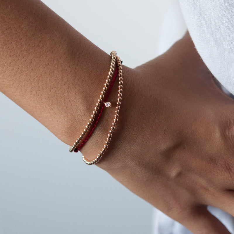 Diamond charm bracelet - Vivien Frank Designs