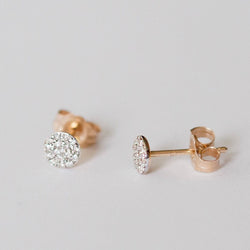 Pave Diamond Stud Earrings - Vivien Frank Designs