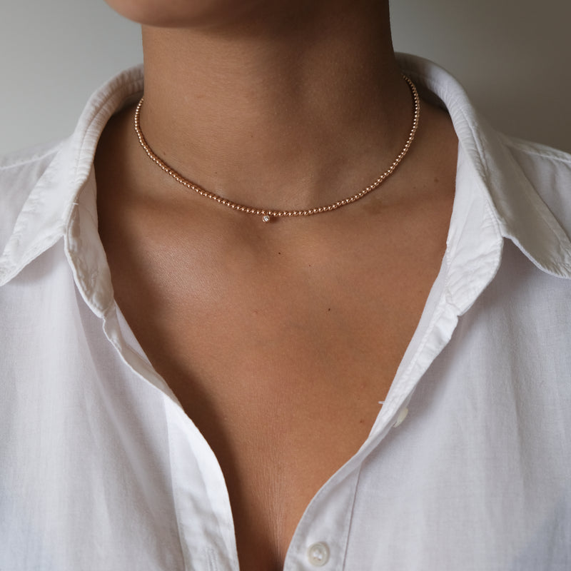 Fine Looking Gold Fancy Choker Necklace