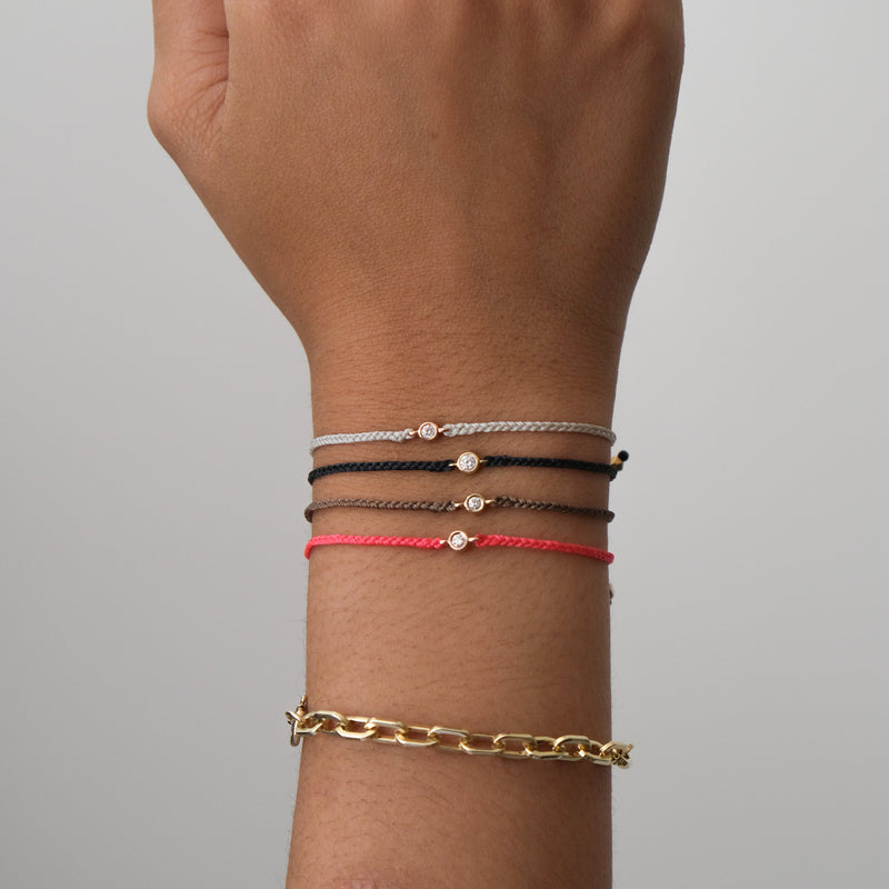 Genuine Diamond Friendship bracelets - adjustable