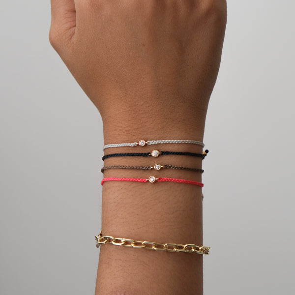 Diamond Friendship bracelets - adjustable – Vivien Frank Designs
