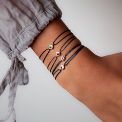 Gemstone bezel Bracelets - Vivien Frank Designs