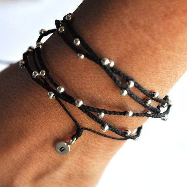 Tiny Initial bracelet - Vivien Frank Designs