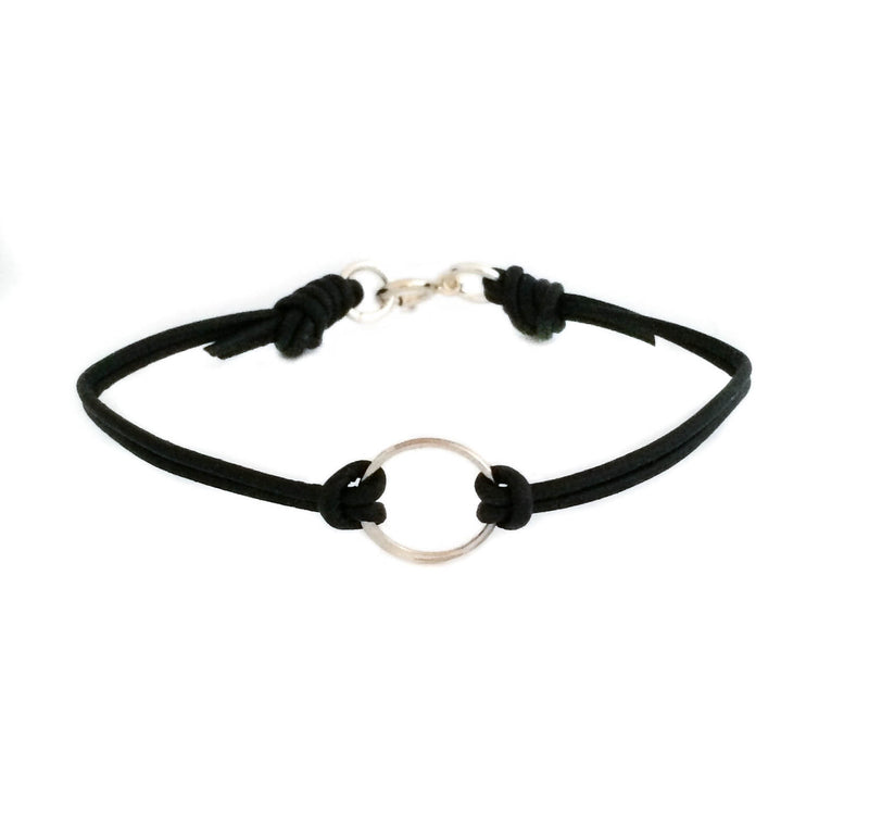 Leather Circle Bracelet - Vivien Frank Designs