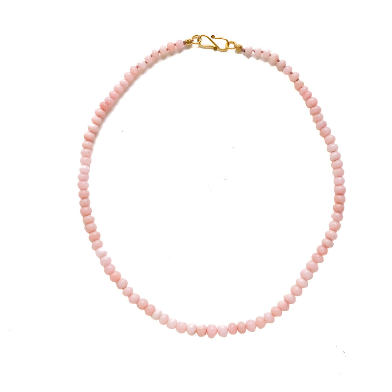 18k gold opal necklace