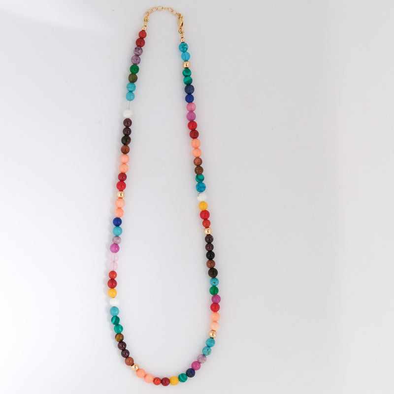 Sterling Silver Sparkly Rainbow Necklace – Dandy Rocks Jewellery