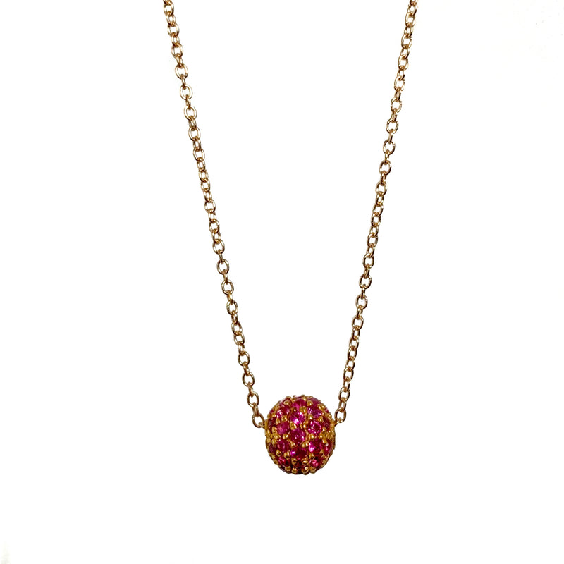 Open Pave Circle Necklace In 18kt Yellow Gold - CRISLU