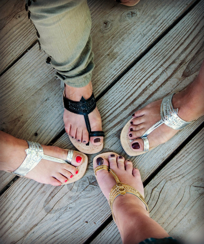 Toe ring sandals - Jesus walkers - Vivien Frank Designs