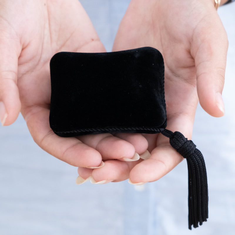Velvet Ring box Tassel - Love Rules